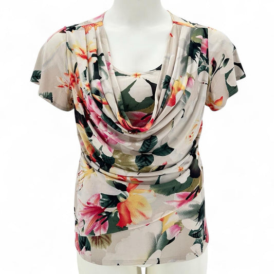 Size L DRESSBARN FLOWERS Shirt