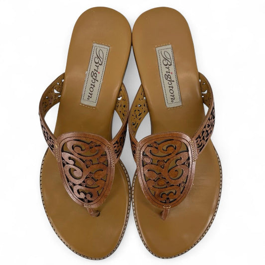 BROWN W Shoe Size 7 BRIGHTON Sandals