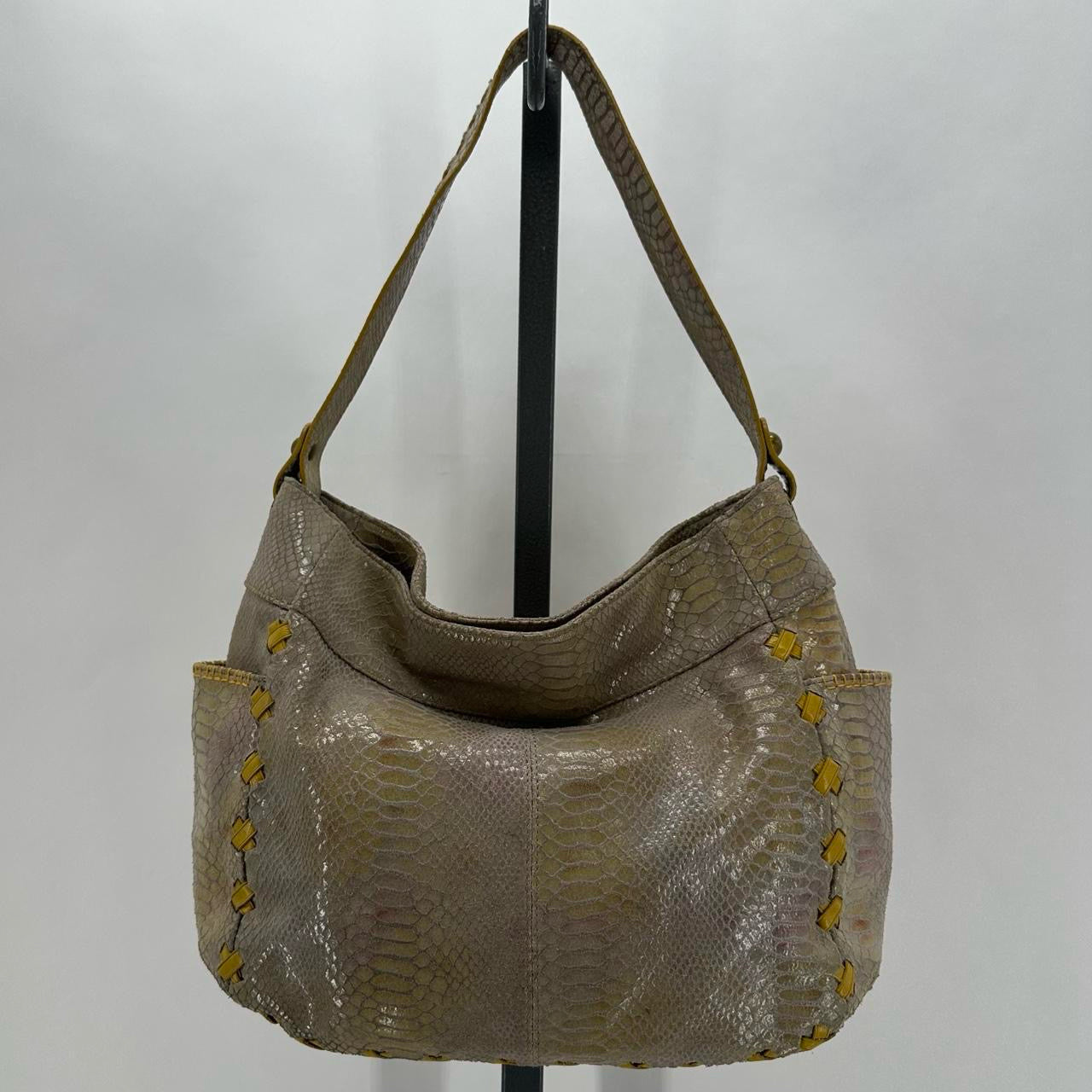 Tan HOBO Leather Shoulder Bag