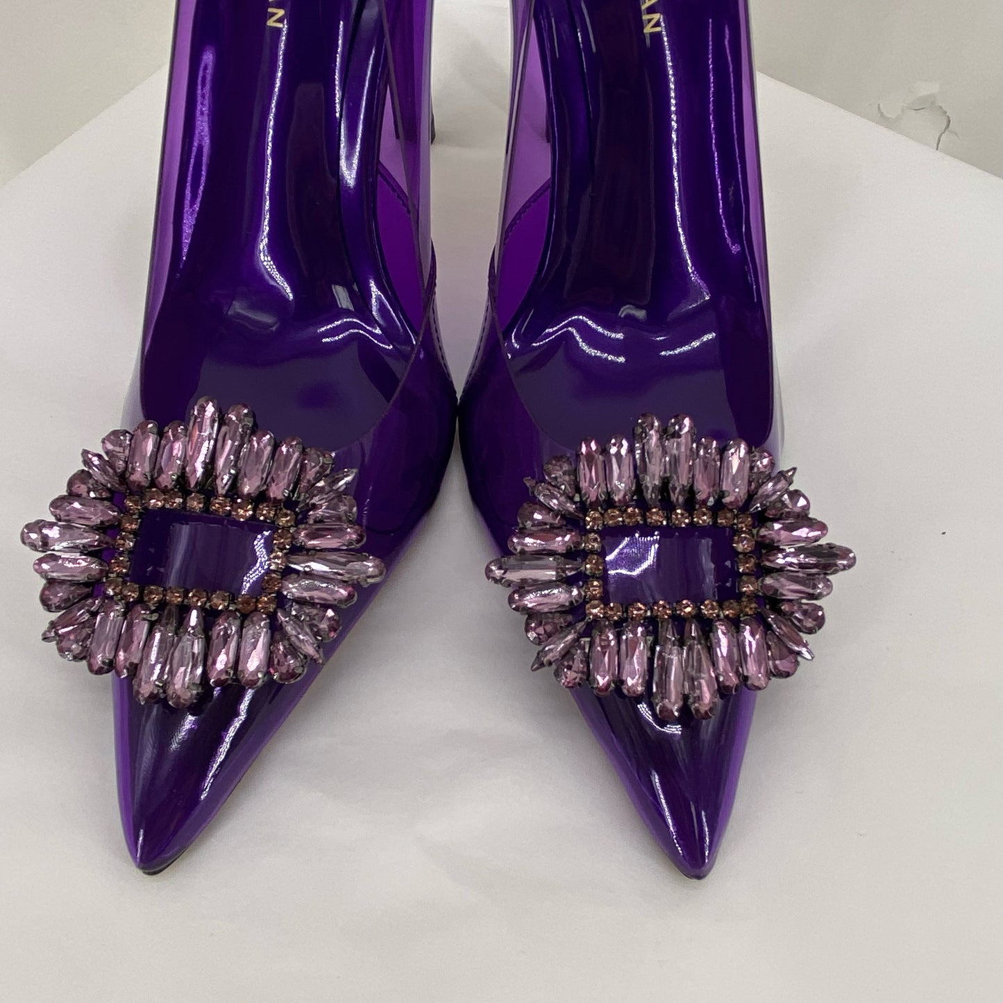 Purple W Shoe Size 9 GOOD AMERICAN Heels