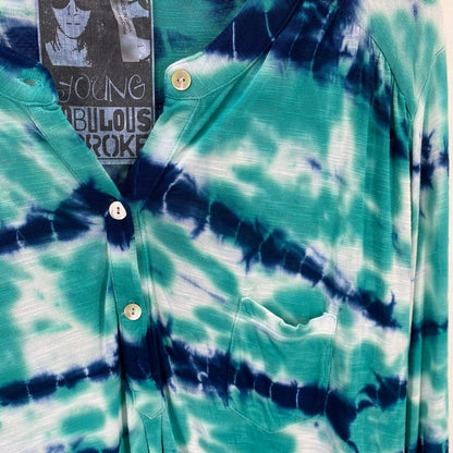 Size L YOUNG FAB & BROKE Rayon Tie dye Shirt