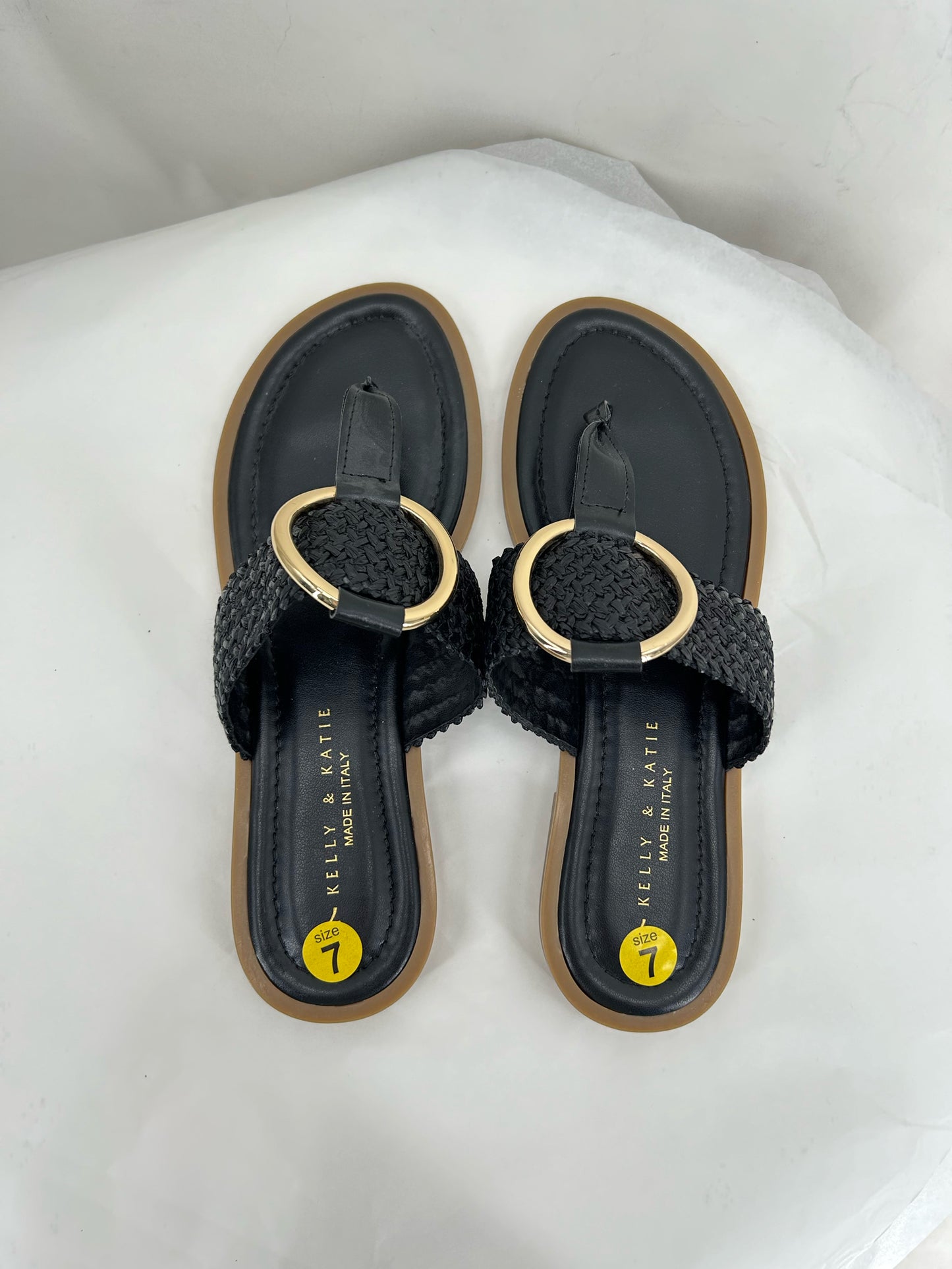Black W Shoe Size 7 KELLY & KATIE Sandals