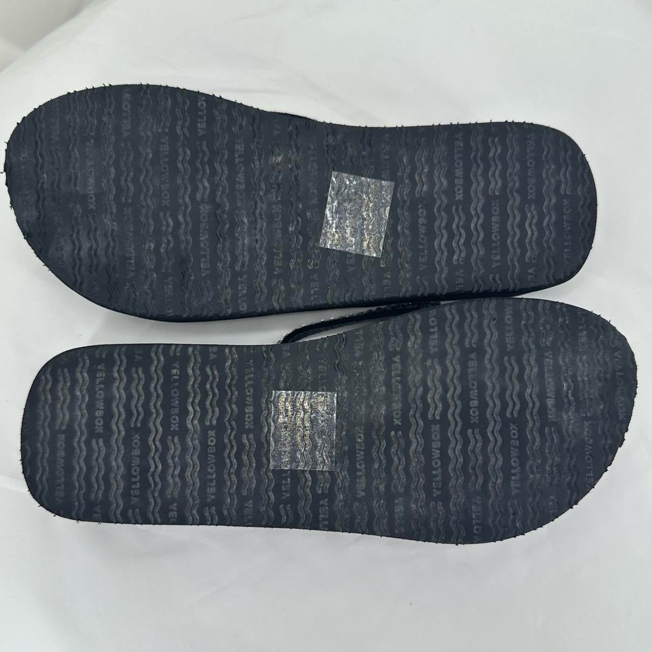 Black W Shoe Size 6 YELLOW BOX Sandals