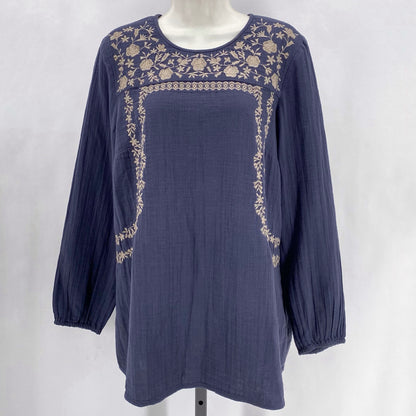 Size M J JILL GAUZE Tunic
