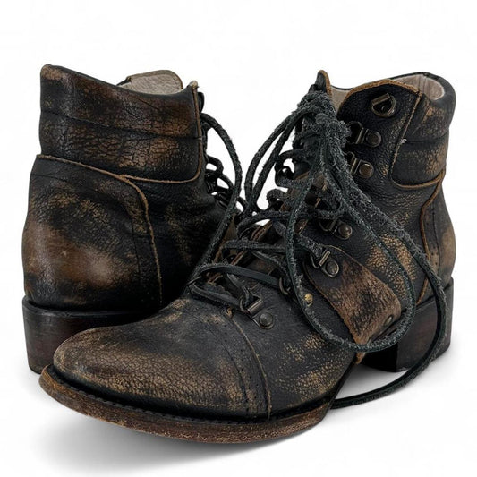 BROWN W Shoe Size 8 freebird shooties/booties