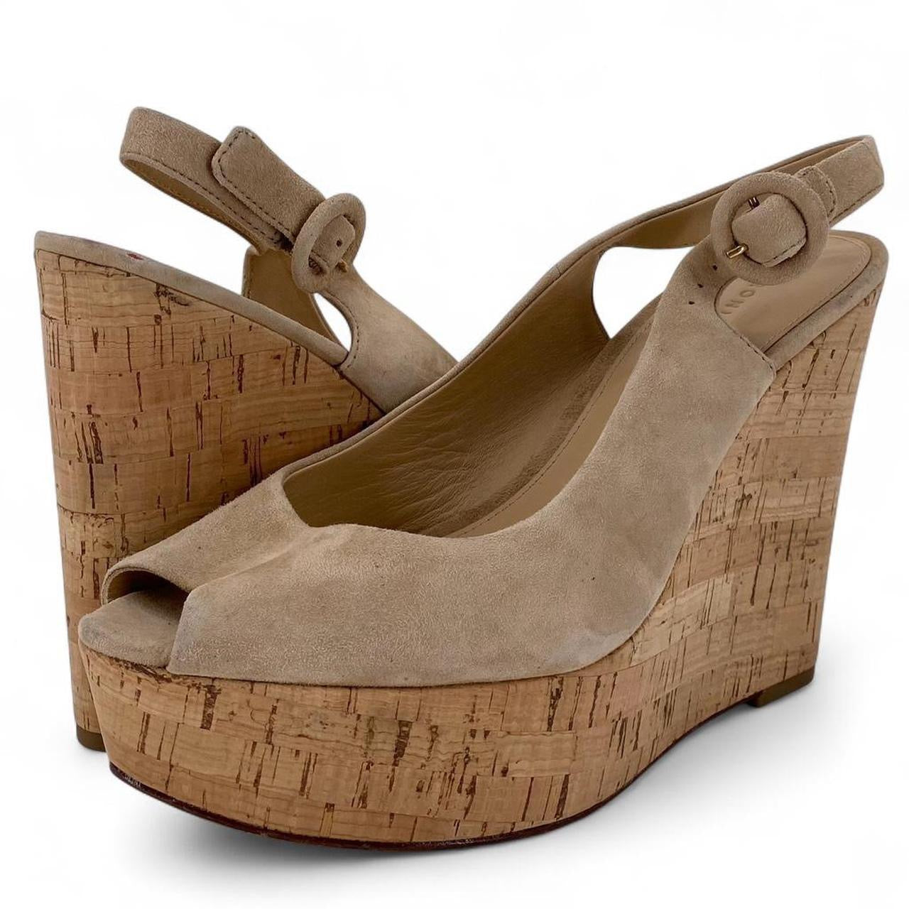 Tan W Shoe Size 8 VERONICA BEARD Wedge