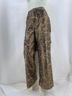 The Noli Shop Metallic Leopard Pants Size 6