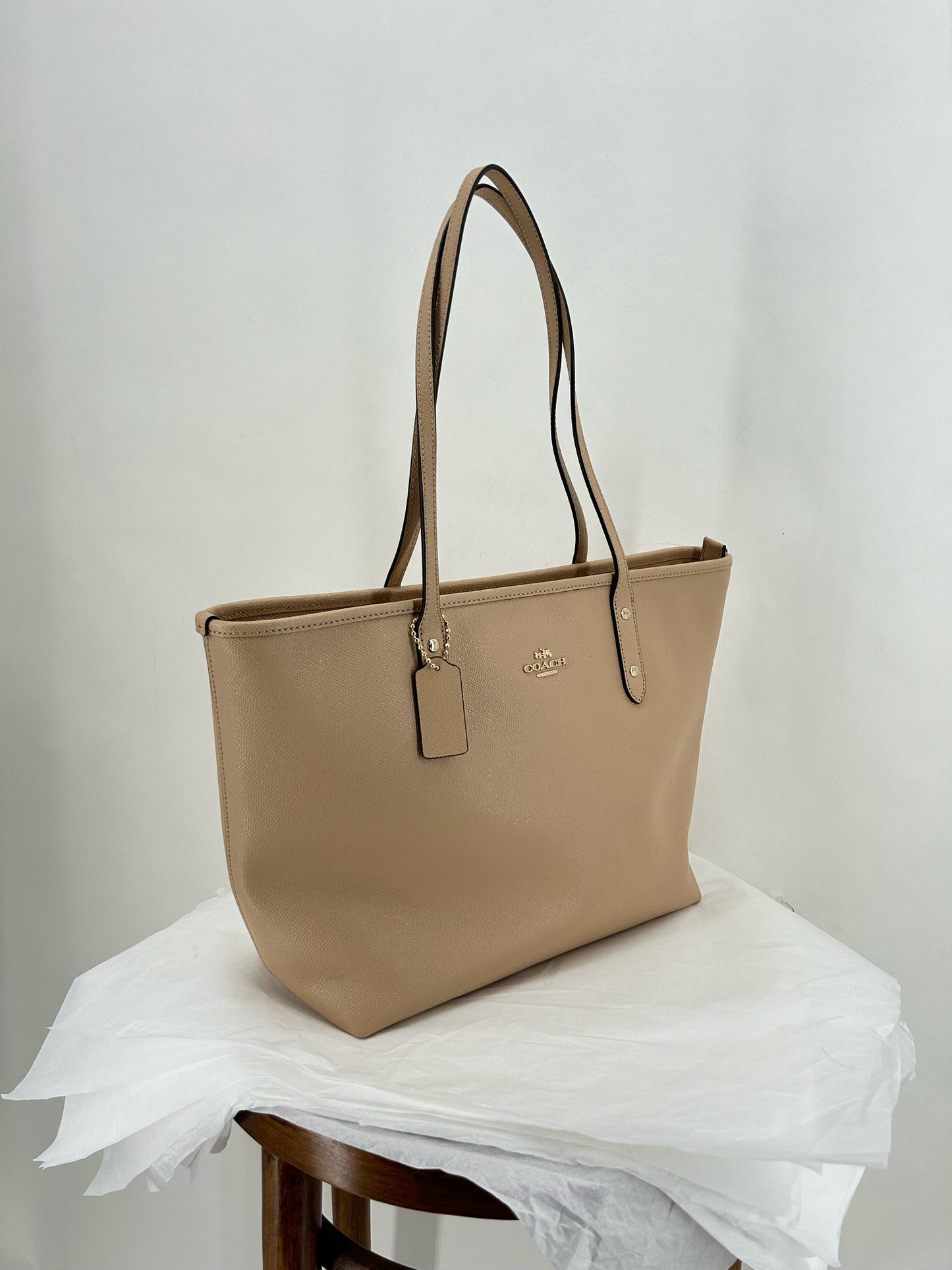 Beige COACH Tote