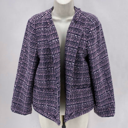Size 12 ANN TAYLOR FACTORY Tweed Jacket