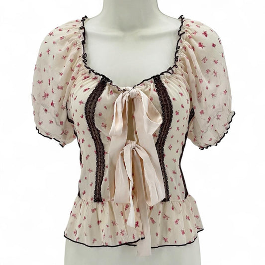 Size L LOLA GRACE FLOWERS Shirt