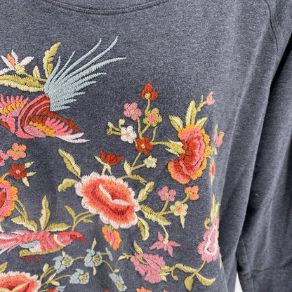 Size 2X JOHNNY WAS FLOWERS Sweater