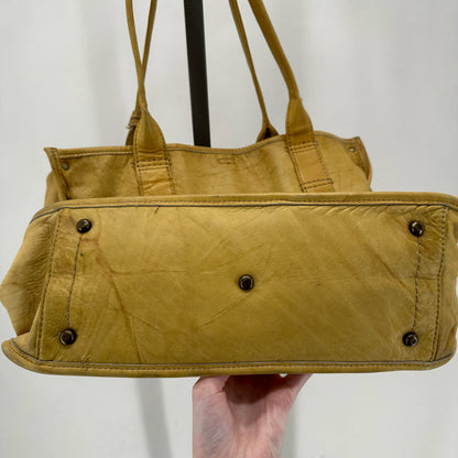 Yellow FRYE Leather Tote