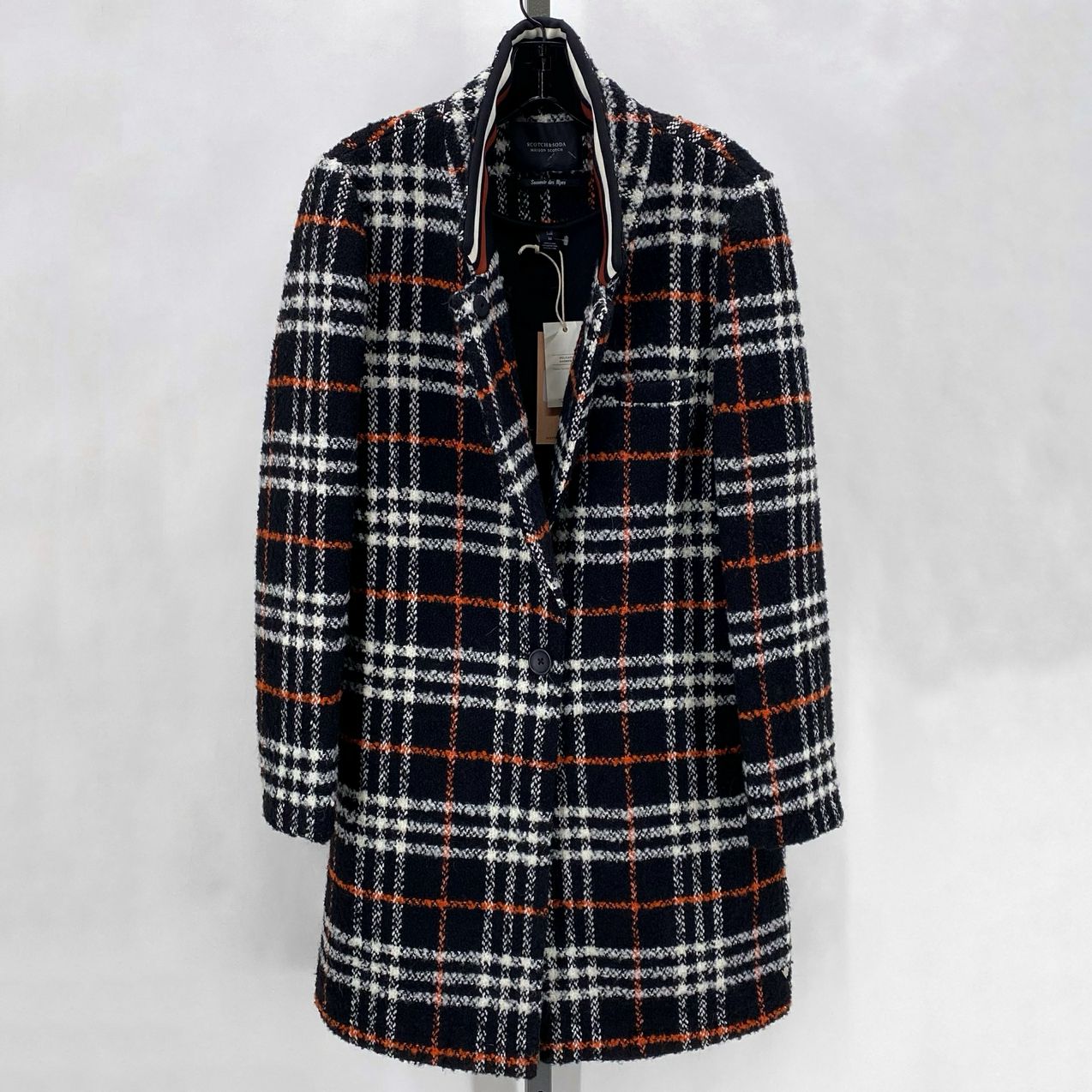 Size M scotch & soda Plaid Coat