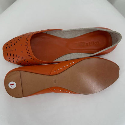 Orange W Shoe Size 38.5 MATIKO Flats