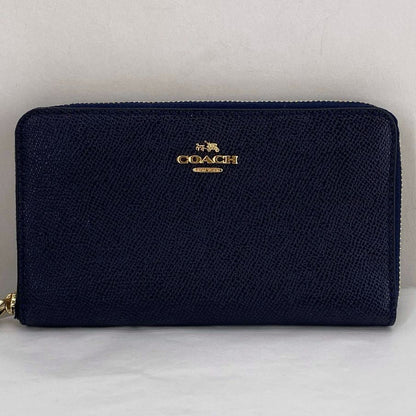 Navy COACH Wristlet