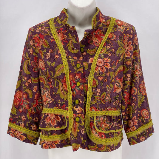 Size 8 CYNTHIA STEFFE FLOWERS Jacket