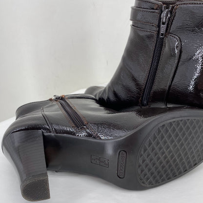 DARK BROWN W Shoe Size 8 AEROSOLES shooties/booties