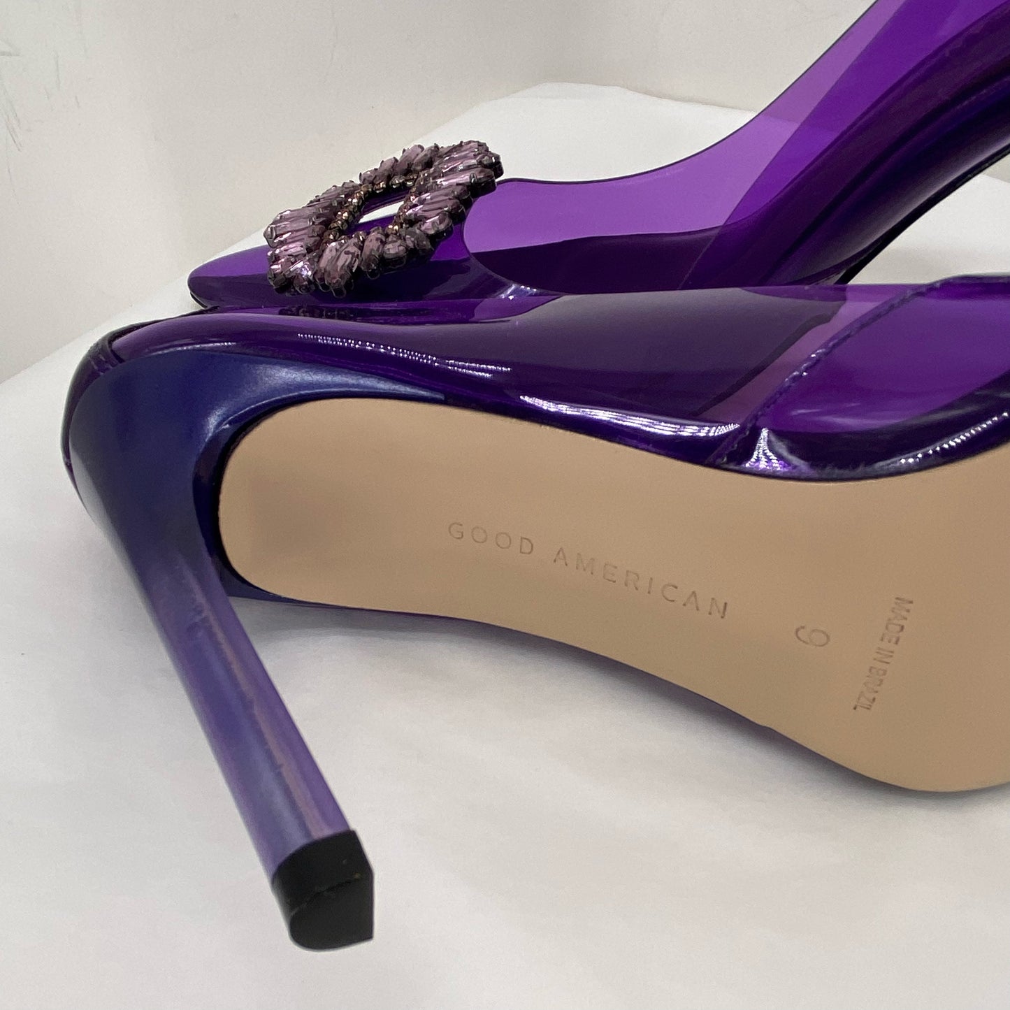 Purple W Shoe Size 9 GOOD AMERICAN Heels