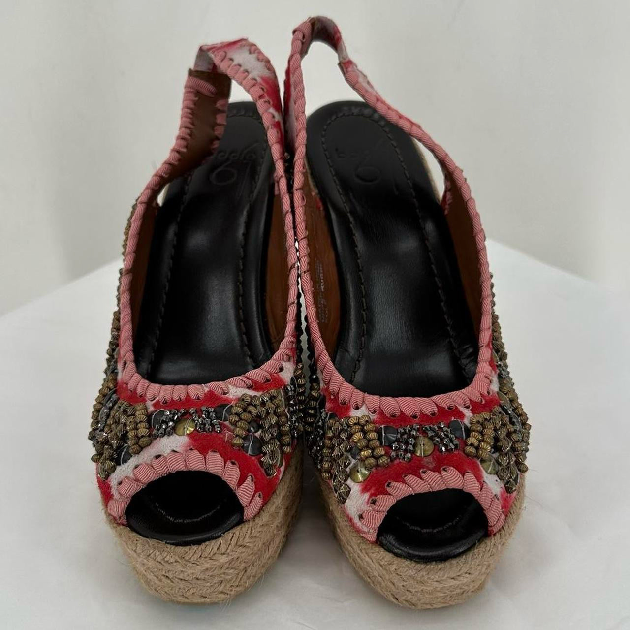 Red/White W Shoe Size 7.5 bacio 61 Wedge