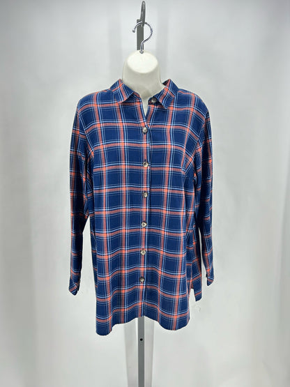 Size M J JILL Plaid Shirt