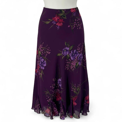 Size 6 KARIN STEVENS FLOWERS Skirt