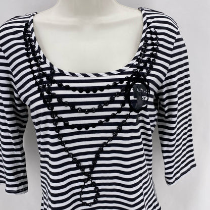Size S WHITE HOUSE BLACK Stripe Shirt