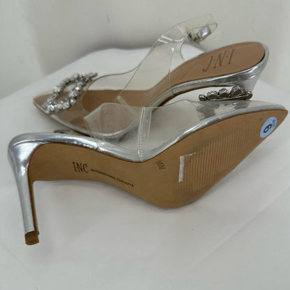 Silver W Shoe Size 6 INC Heels
