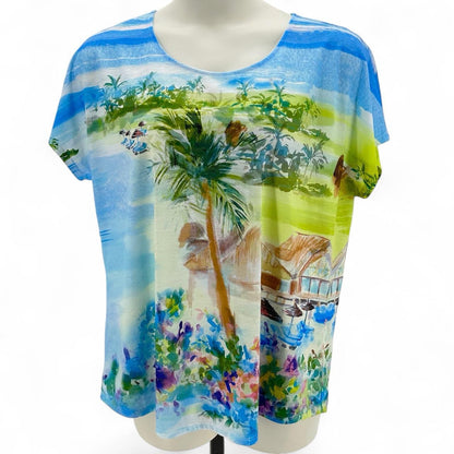Size 3 WEEKENDS BY CHICOS ISLAND Shirt