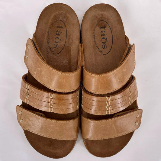 BROWN W Shoe Size 7 TAOS Sandals