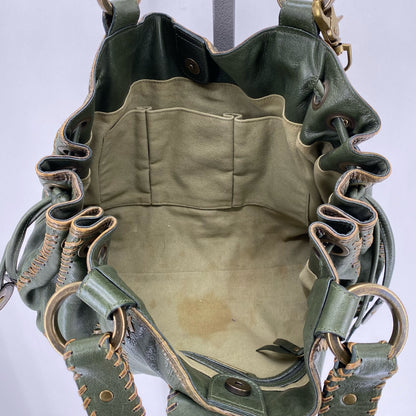Green ISABELLA FIORE Leather Shoulder Bag