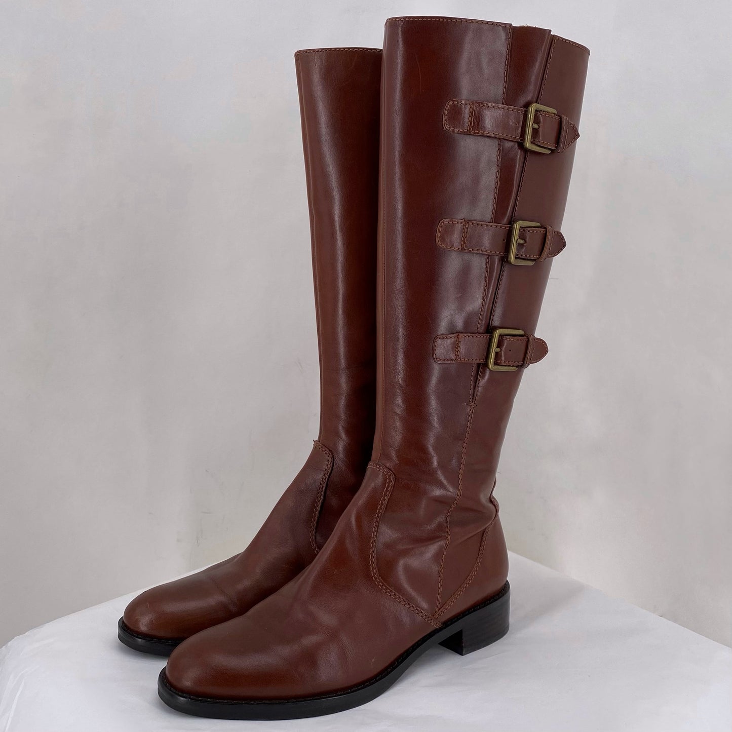 BROWN W Shoe Size 8 ECCO Boots