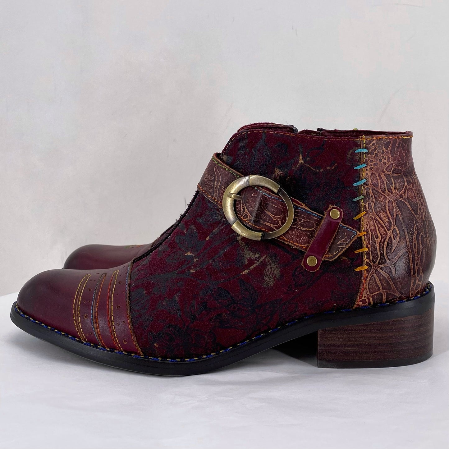 maroon W Shoe Size 38 L'ARTISTE shooties/booties