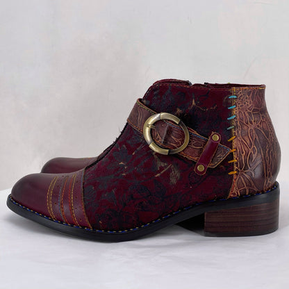 maroon W Shoe Size 38 L'ARTISTE shooties/booties