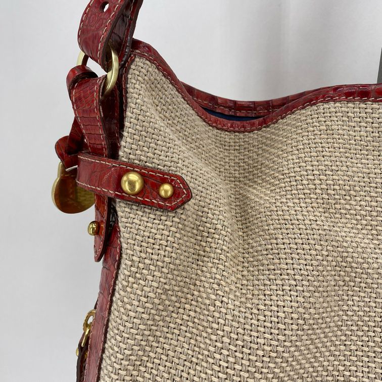 RED/TAN BRAHMIN Shoulder Bag