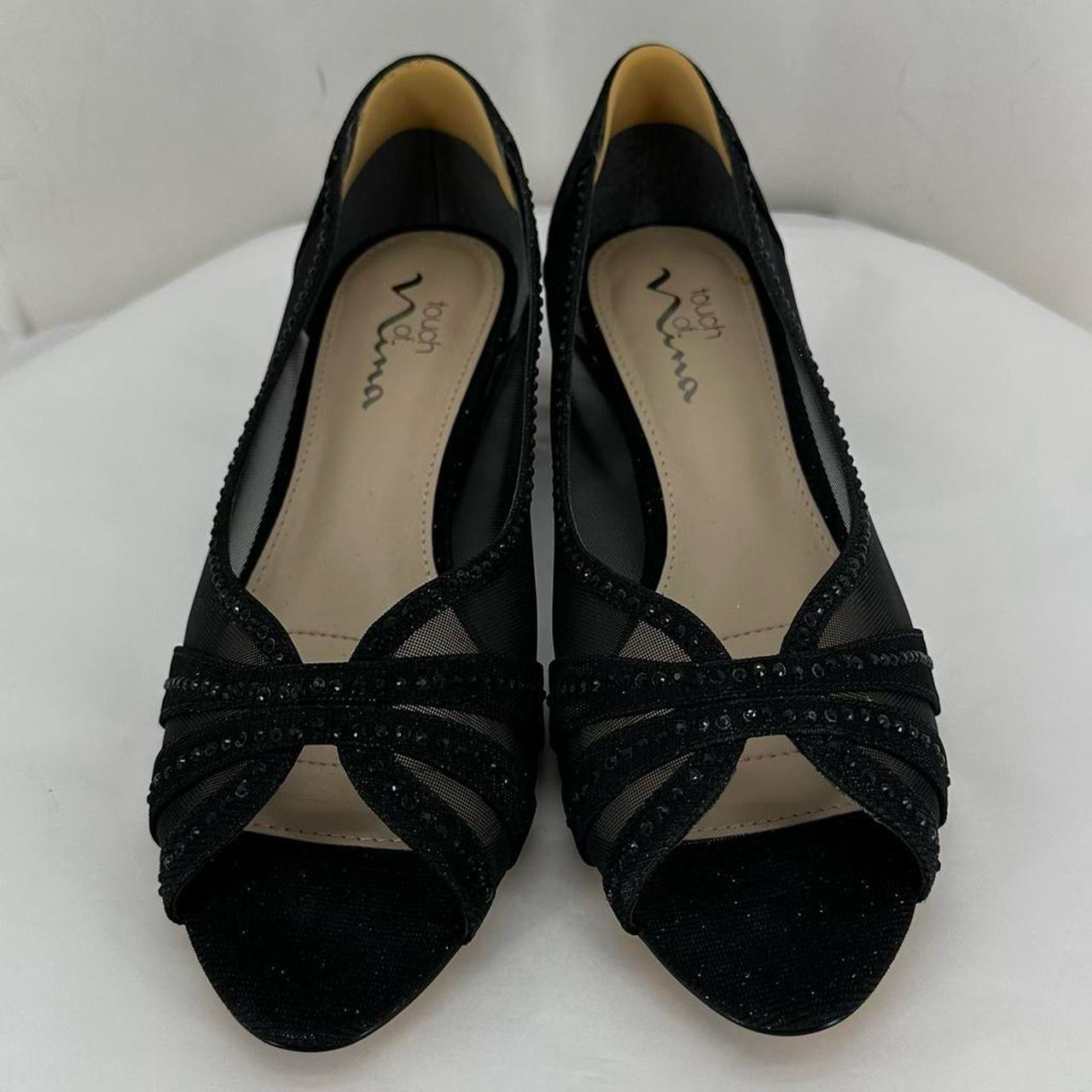 Black W Shoe Size 9.5 NINA Sandals