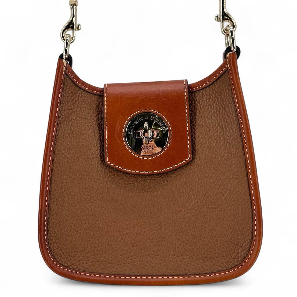 Caramel DOONEY & BOURKE Pebbeled Leather Cross-body
