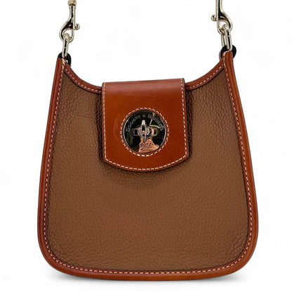 Caramel DOONEY & BOURKE Pebbeled Leather Cross-body