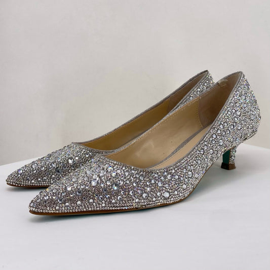 Silver W Shoe Size 6.5 Betsy Johnson Heels