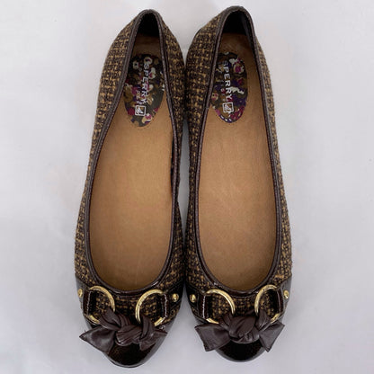BROWN W Shoe Size 7.5 SPERRY Flats