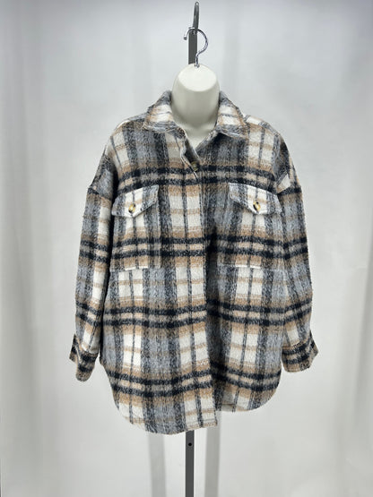 Size 0 GOOD AMERICAN Plaid Jacket