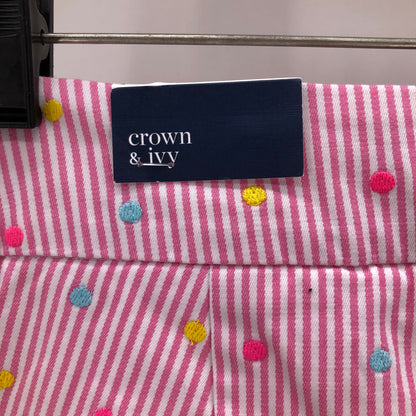 Size 4 CROWN & IVY STRIPES/POLKA DOTS Shorts
