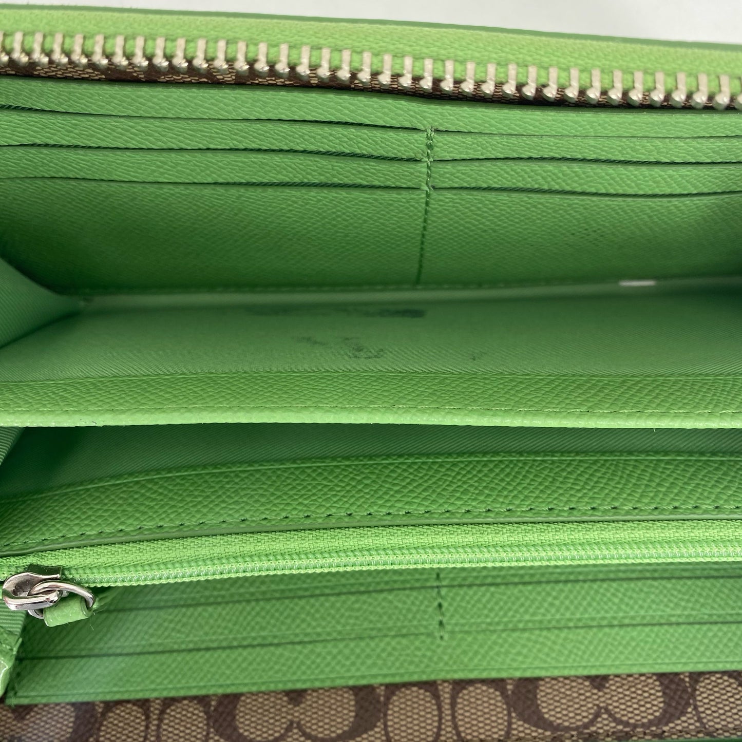 Green COACH Wallet