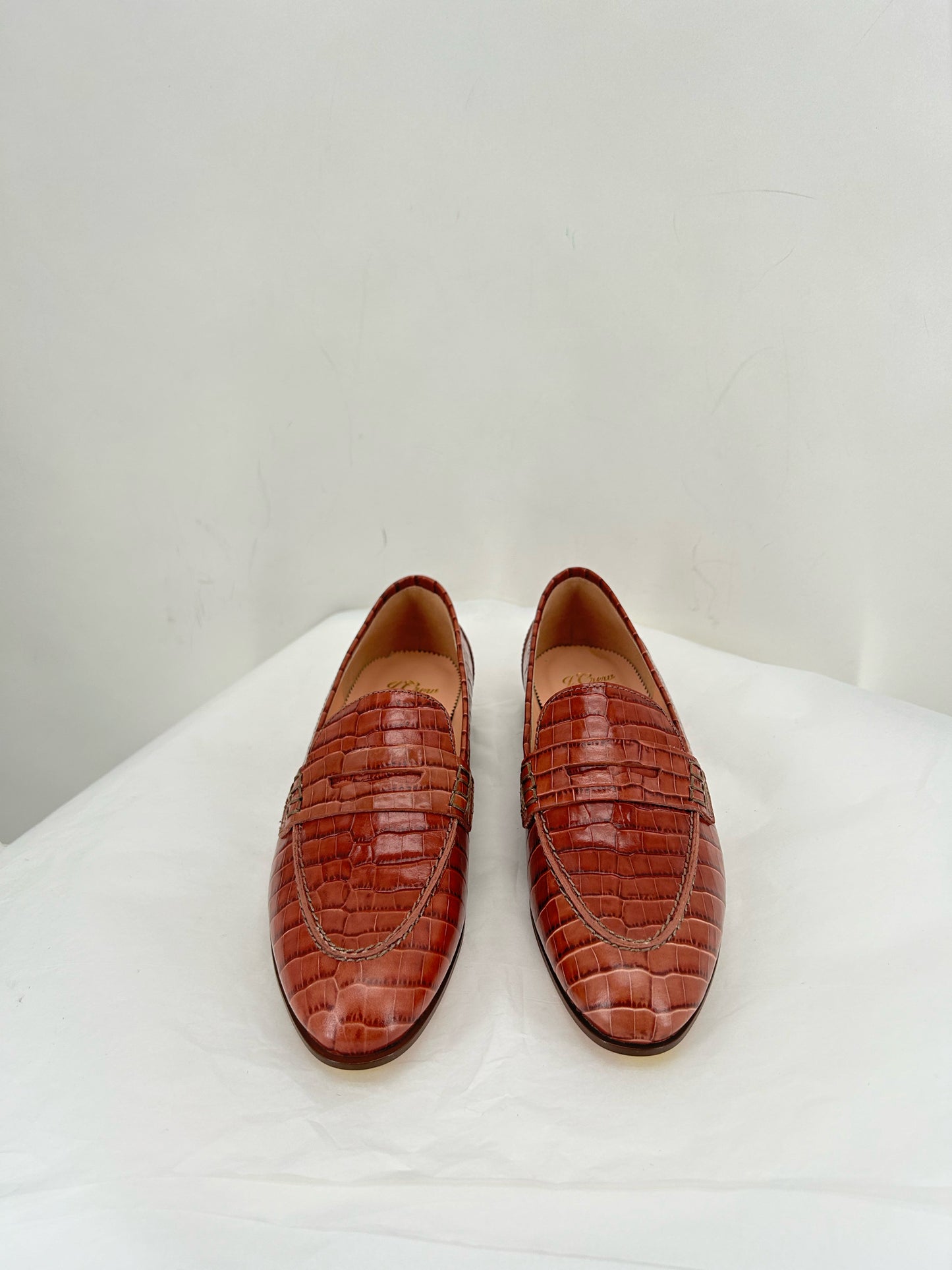 REDDISH BROWN W Shoe Size 7 J CREW Loafer