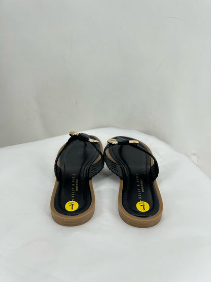 Black W Shoe Size 7 KELLY & KATIE Sandals