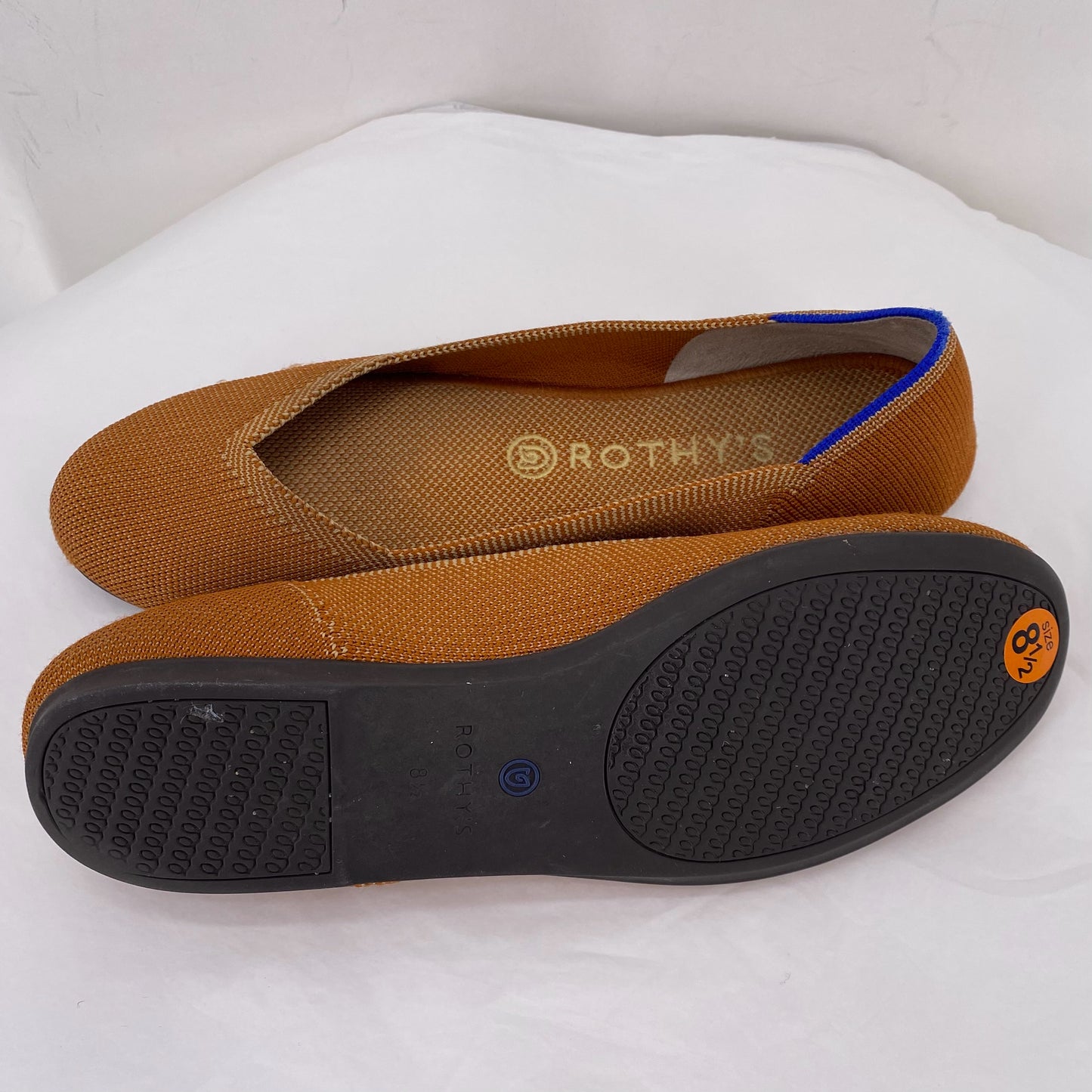 BURNT ORANGE W Shoe Size 8.5 ROTHY'S Flats