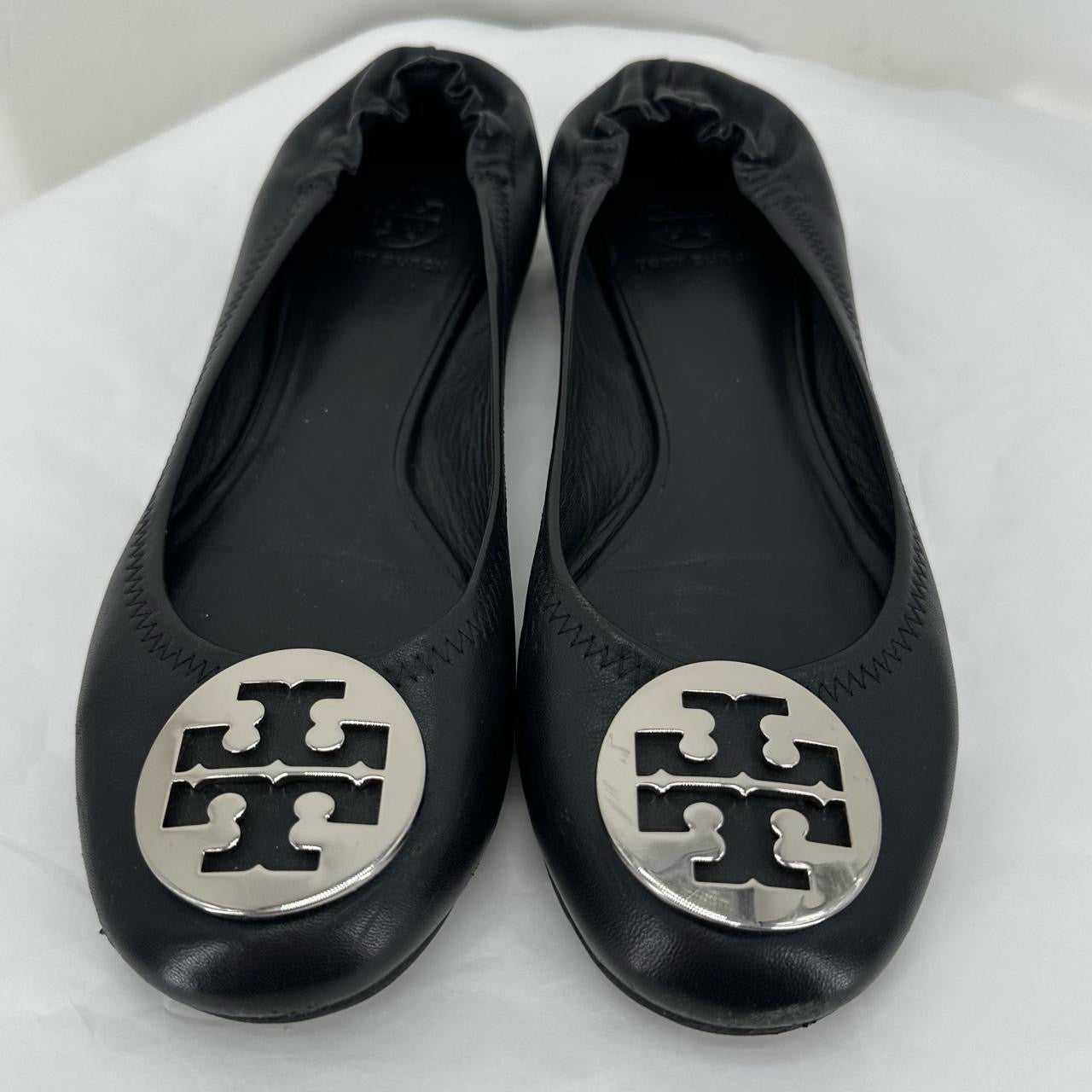 Black W Shoe Size 10.5 TORY BURCH Flats