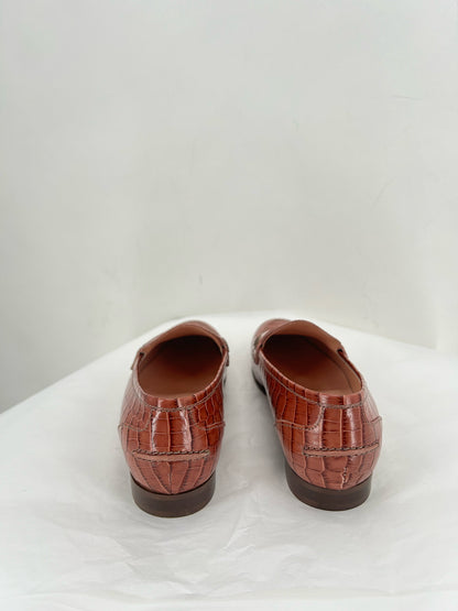 REDDISH BROWN W Shoe Size 7 J CREW Loafer