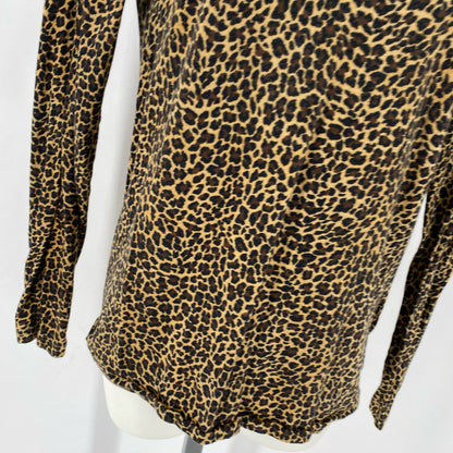 Size S J CREW Animal Print Shirt