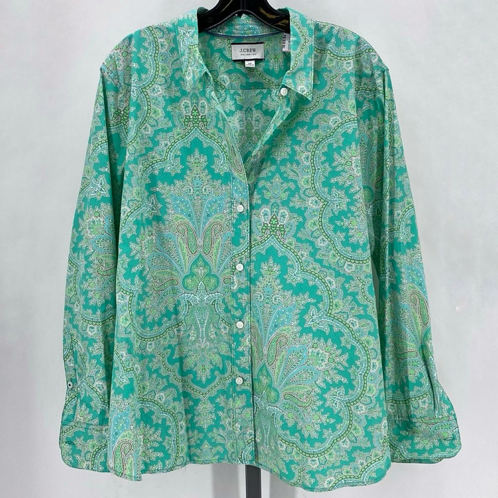 Size 24 J CREW FLOWERS Shirt