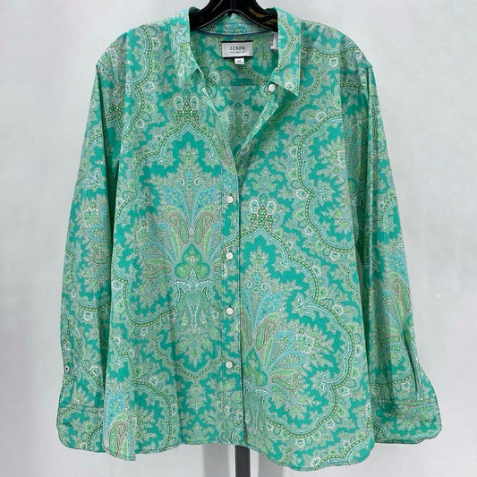 Size 24 J CREW FLOWERS Shirt